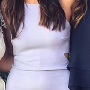 Elizabeth And James Purple Lilac Cut Out Dress